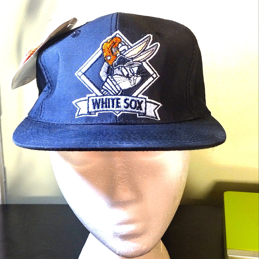 Vintage Chicago White Sox Looney Tunes Snapback Hat Bugs Bunny MLB 1993